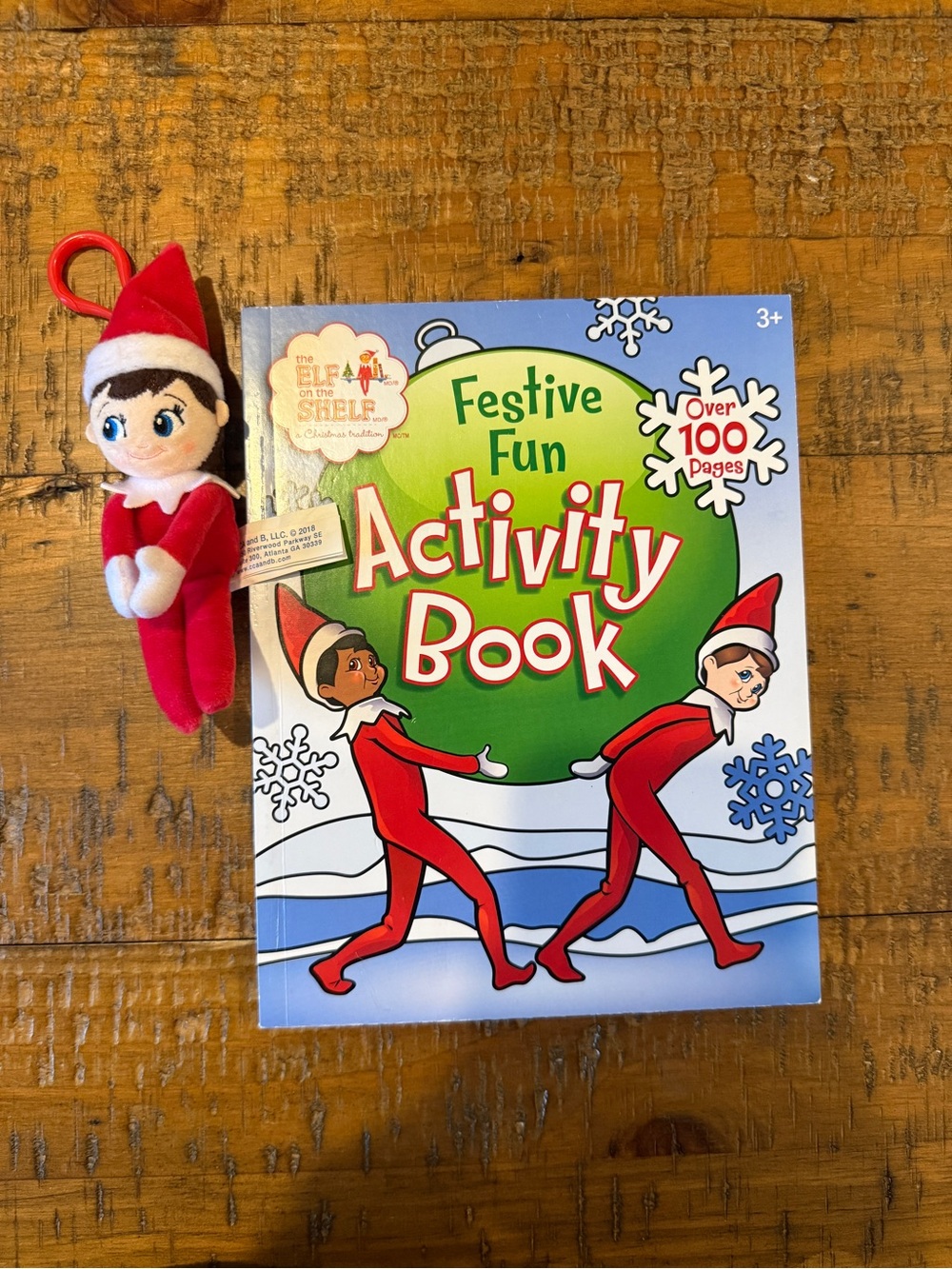 Elf Festive Fun Activity Book - Red & Green with Elf toy